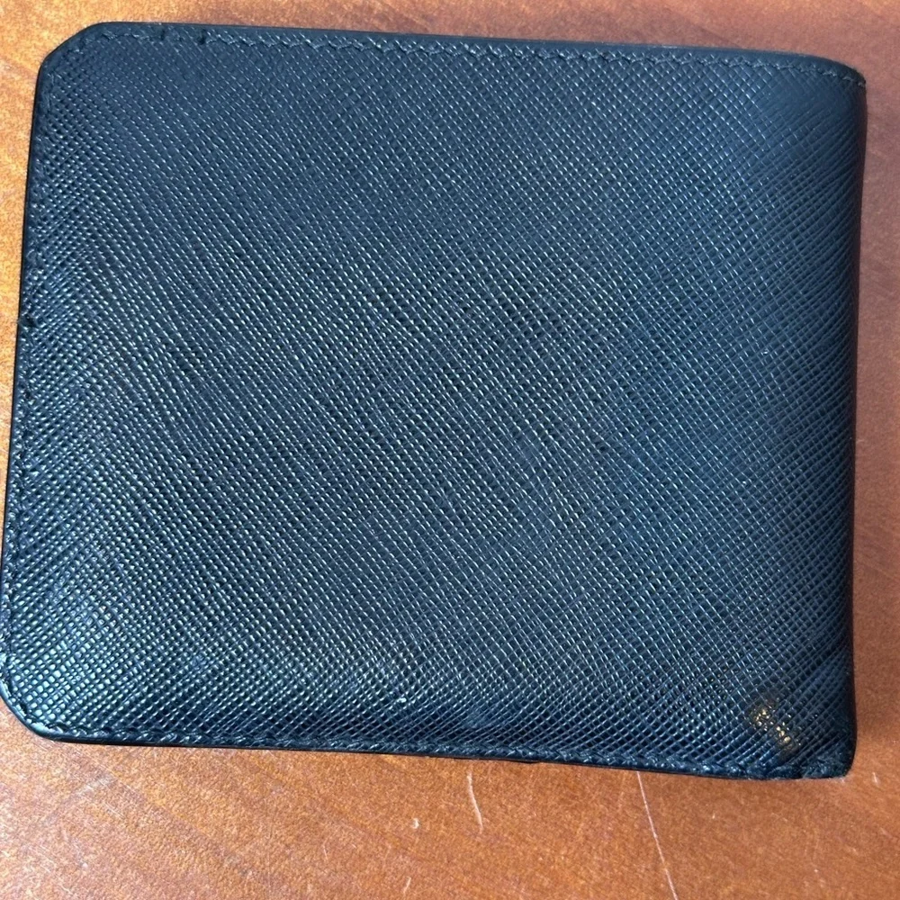 Prada Black Saffiano Leather Men's  Wallet
